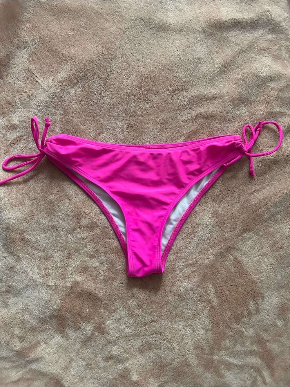 Vs pink Women's Hot Pink Tie-Side Bikini Bottom